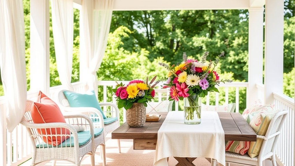 bright summer color accents