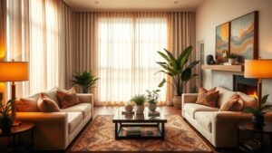 illuminate living room creatively