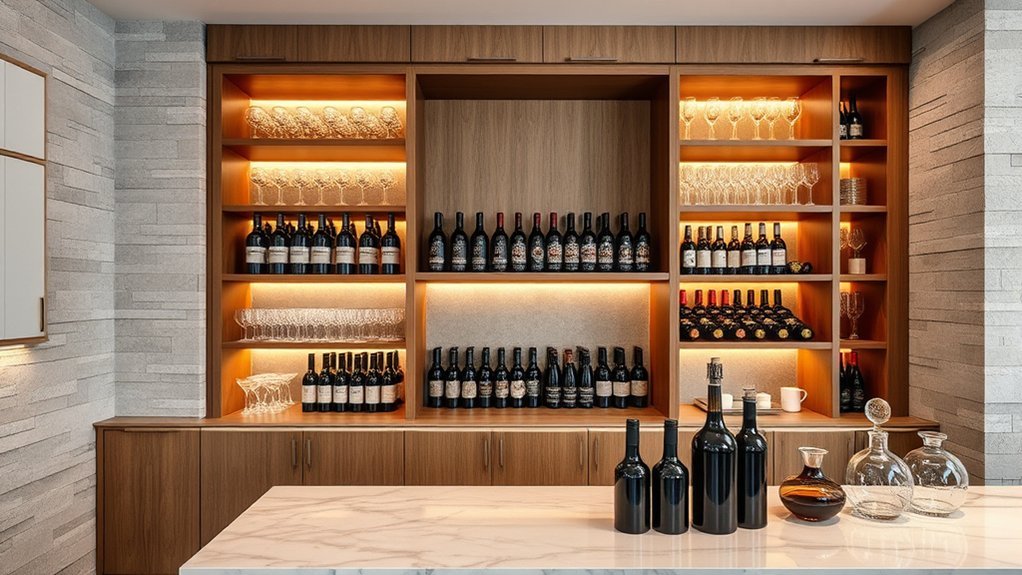 stylish and functional wine storage